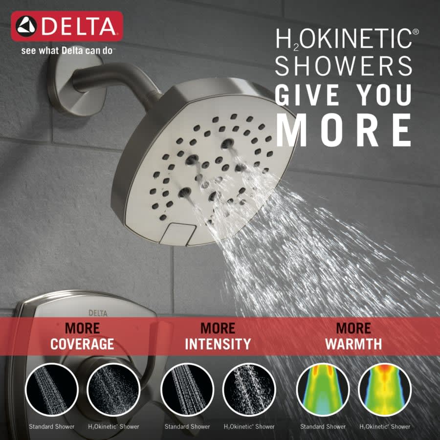 Stryke Monitor 14 Series Single Function Pressure Balanced Tub and Shower with Cross Handle - Less Rough-In Valve