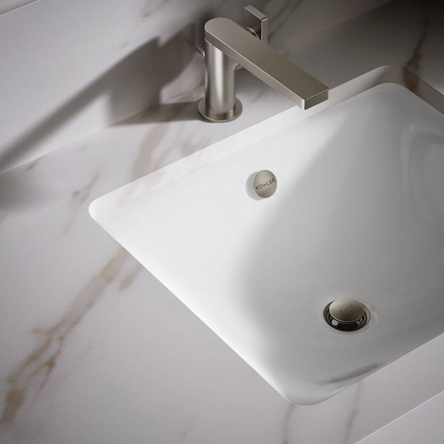 Iron Plains 18-9/16" Drop In Enameled Cast Iron Bathroom Sink with Overflow