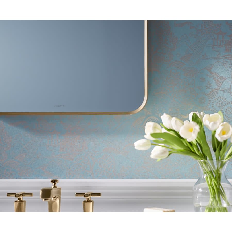 Essential 22-1/16" W x 34-1/16" H Rectangular Framed Bathroom Mirror