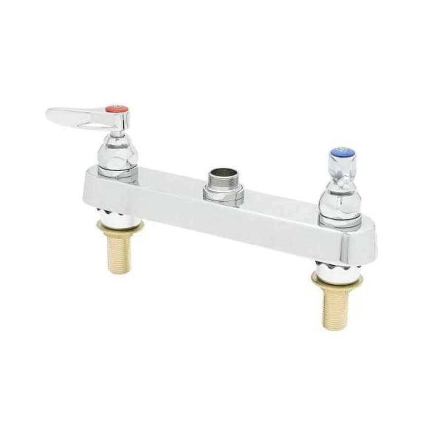 Utility Sink Faucet, Deck Mount, ADA, Lever Handle, Polished Chrome