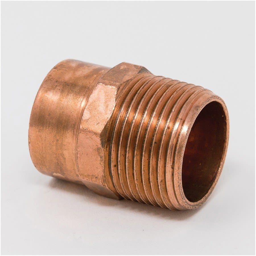 Male Adapter, 3/4 in, C x MNPT, Copper