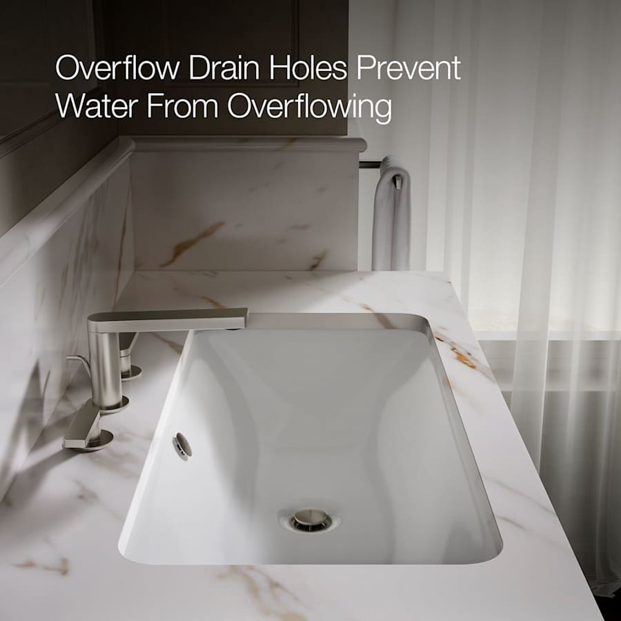 Iron Plains 30" Cast Iron Drop-In or Undermount Bathroom Sink with Overflow