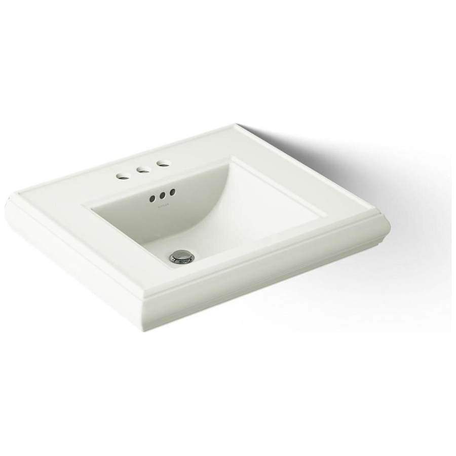 Memoirs Classic 24" Fireclay Pedestal Bathroom Sink with 3 Holes Drilled and Overflow