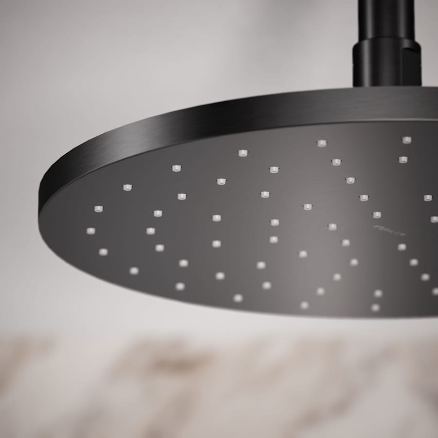 Contemporary Round 10" Single Function 2.5 GPM Rainhead with MasterClean Sprayface and Katalyst Air-Induction Technology