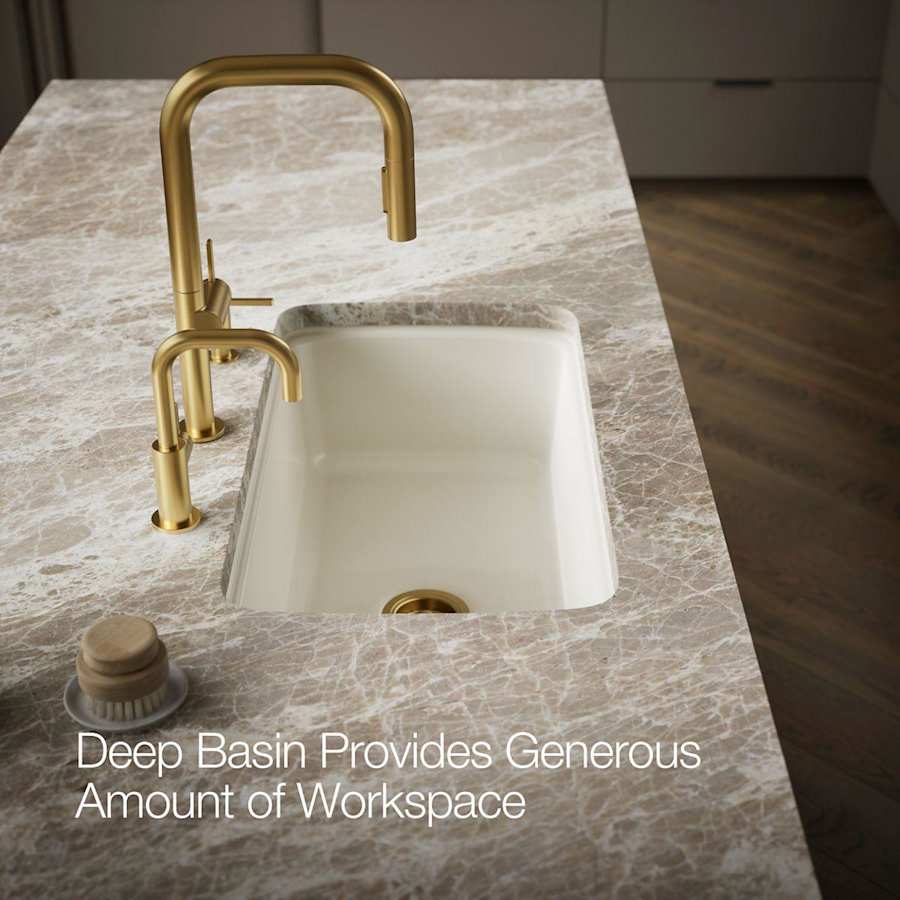 Cape Dory 33" Single Basin Under-Mount Enameled Cast-Iron Kitchen Sink