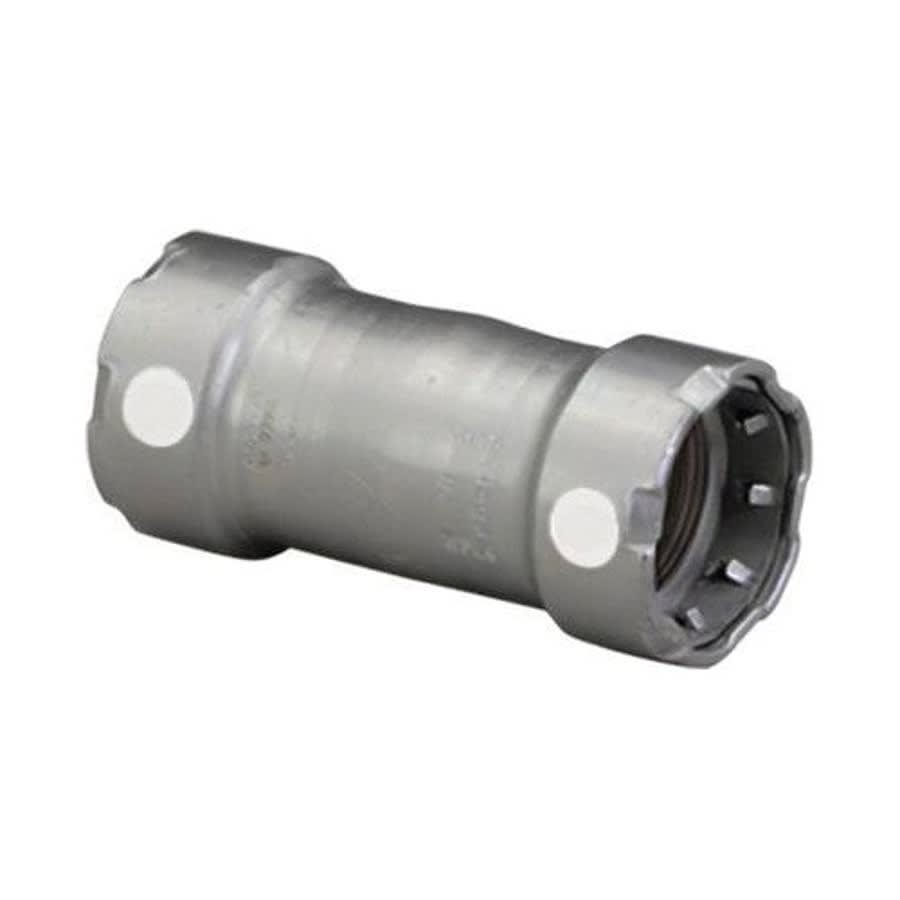Carbon Steel No-Stop Coupling, 1-1/4 in, Press, Import