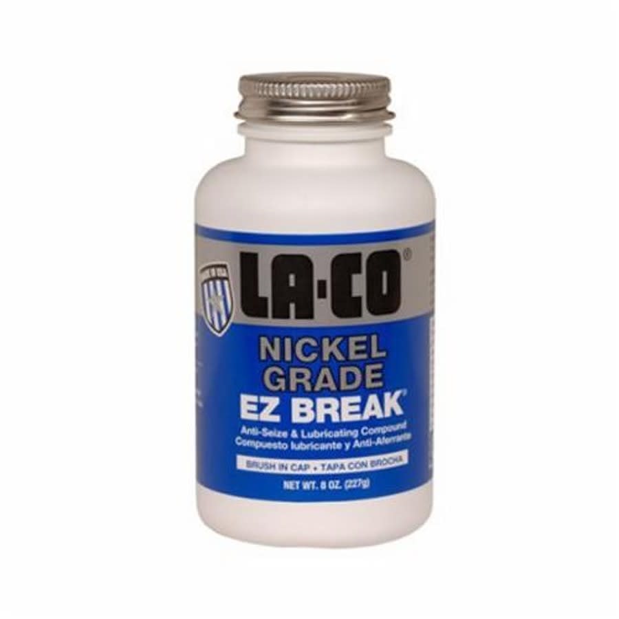 8972 EZ BREAK® Anti-Seize Compound, 16 oz Brush in, Cap Bottle, Solid Form, Silver/Gray