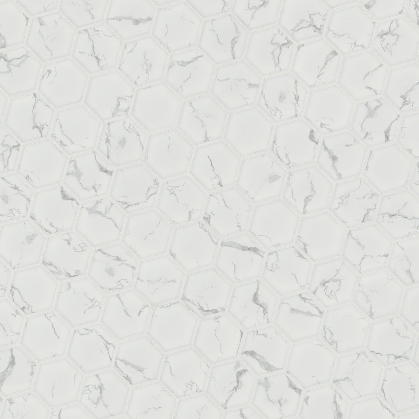 Carrara Matte 2" Hexagon