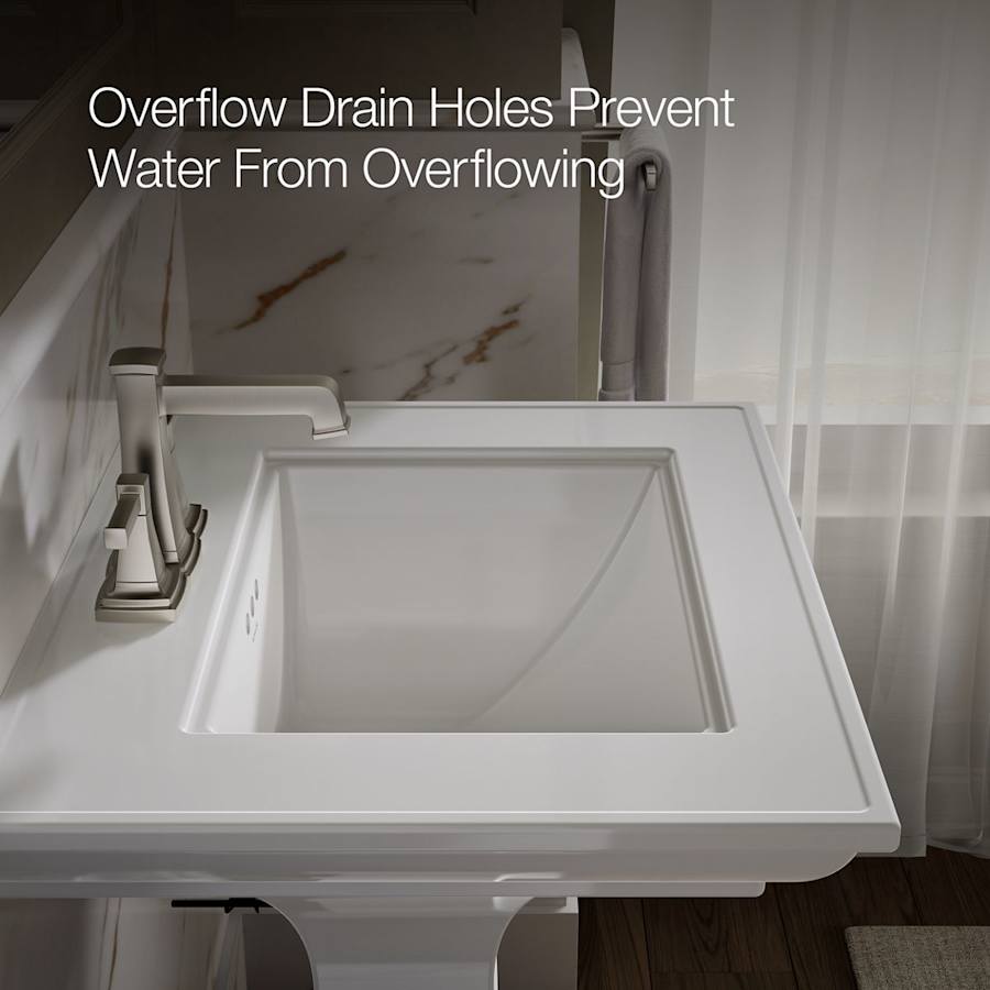 Memoirs Stately 24" Pedestal Bathroom Sink with 4" Centerset Faucet Holes