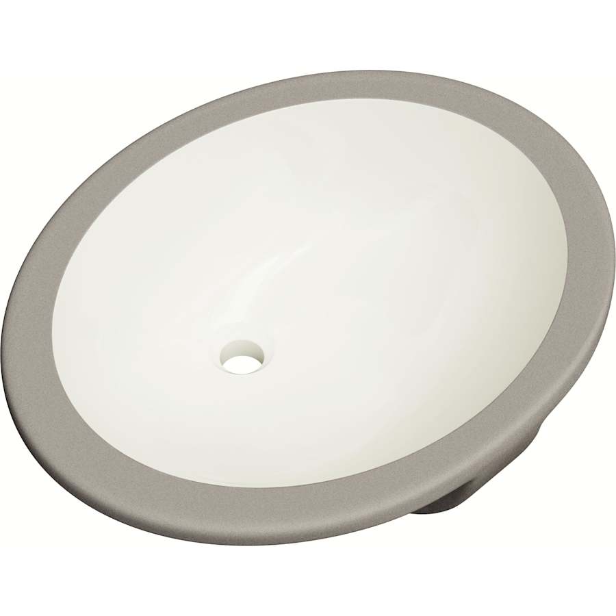 Comstock 19-1/2" Oval Vitreous China Undermount Bathroom Sink with Overflow