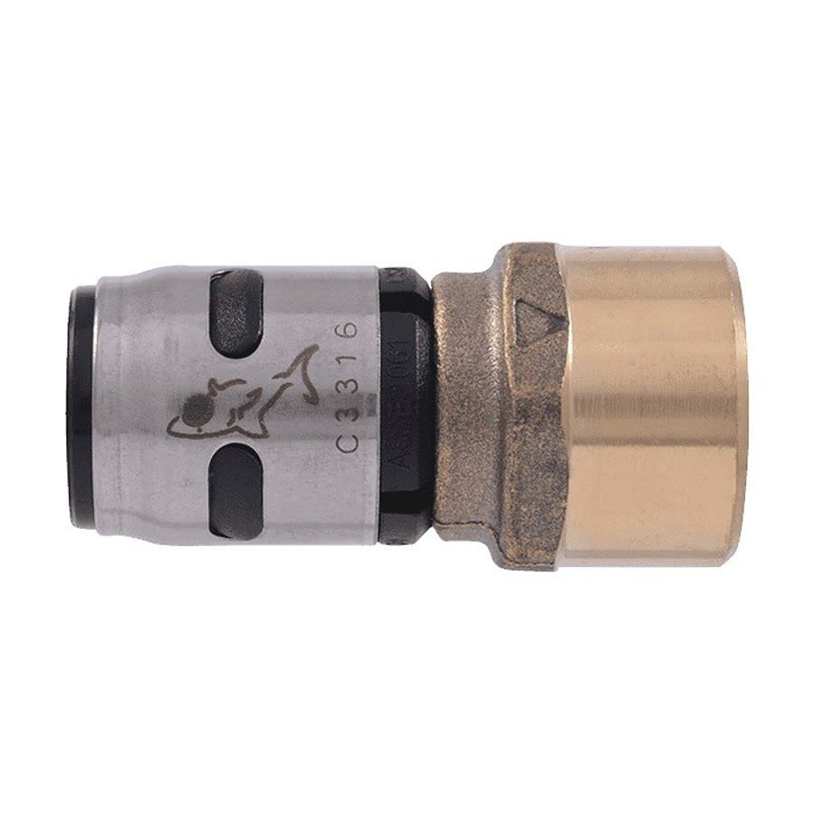 Adapter, 1/2 in, Push x FNPT, Plastic