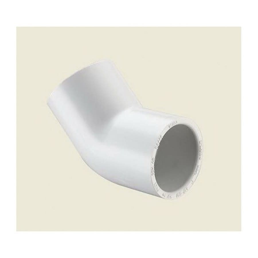 45 deg Elbow, 5 in, Socket, SCH 40/STD, PVC