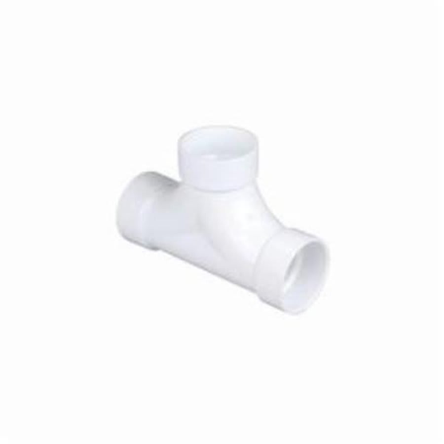 2-Way Cleanout Tee, 4 in, Hub, DWV, PVC