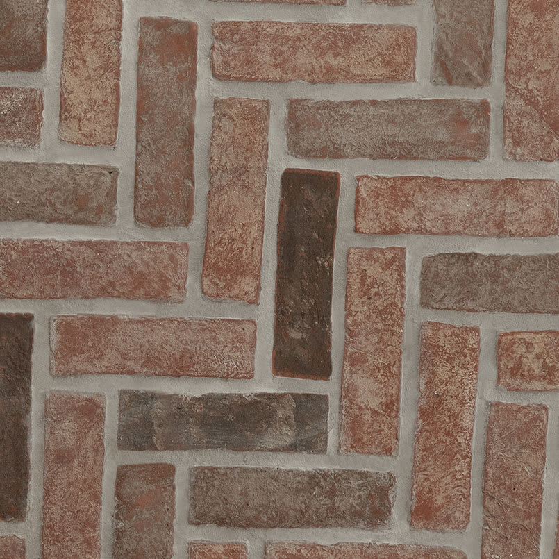 Noble Red® Clay Brick Herringbone 2..5