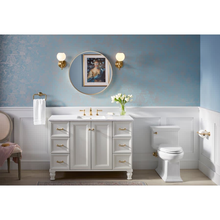 Essential 28-1/8" Diameter Modern Circular Framed Bathroom Wall Mirror