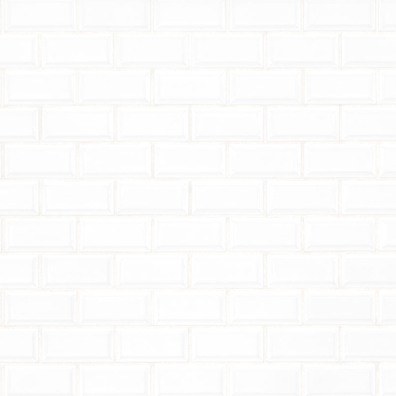 White Beveled Glossy