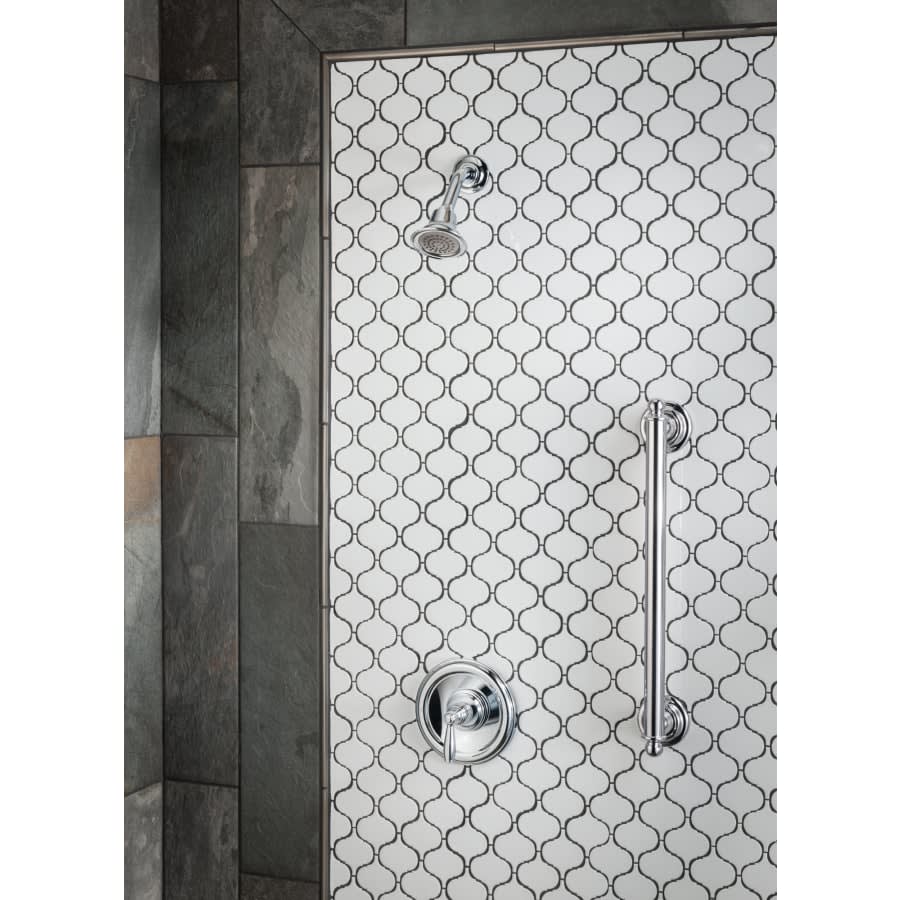 Single Handle Posi-Temp Pressure Balanced Shower Trim with Shower Head from the Brantford Collection (Less Valve)