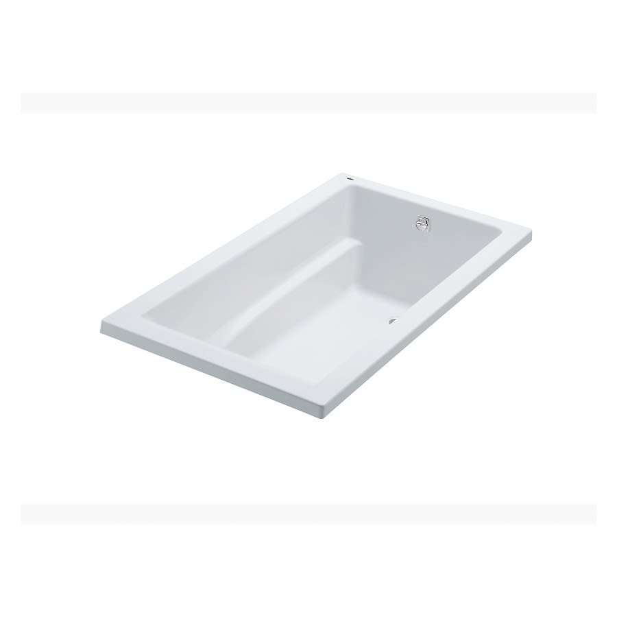 Donbrook™ Drop-In Tub, 60 x 42 x 20 in, End Drain, White