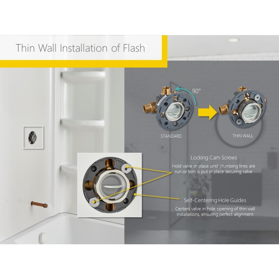 Edgemere Tub and Shower Trim Package with 1.8 GPM Single Function Shower Head, Tup Spout, and Lever Handle