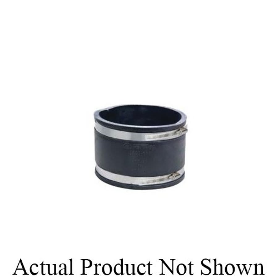 Transition Coupling, 6 in, West Coast Clay x West Coast Clay, Flexible PVC