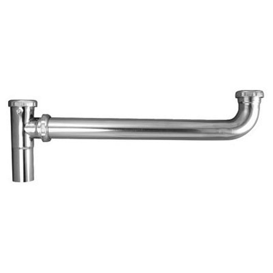 Continuous Waste, End Outlet, 1-1/2 in, Brass, 17 ga, Polished Chrome