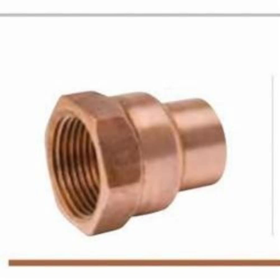 Female Adapter, 3/4 x 1/2 in, Fitting x FNPT, Wrot Copper