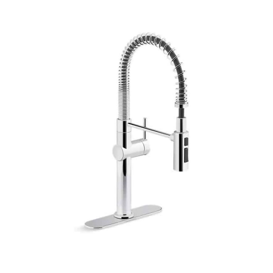 Crue™ Kitchen Faucet, Deck Mount, ADA, 1 Lever Handle, 1-Hole, Polished Chrome