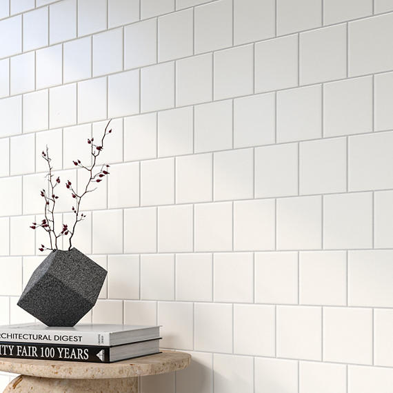 Color Wheel Classic Matte Arctic White Square 6X6 Matte