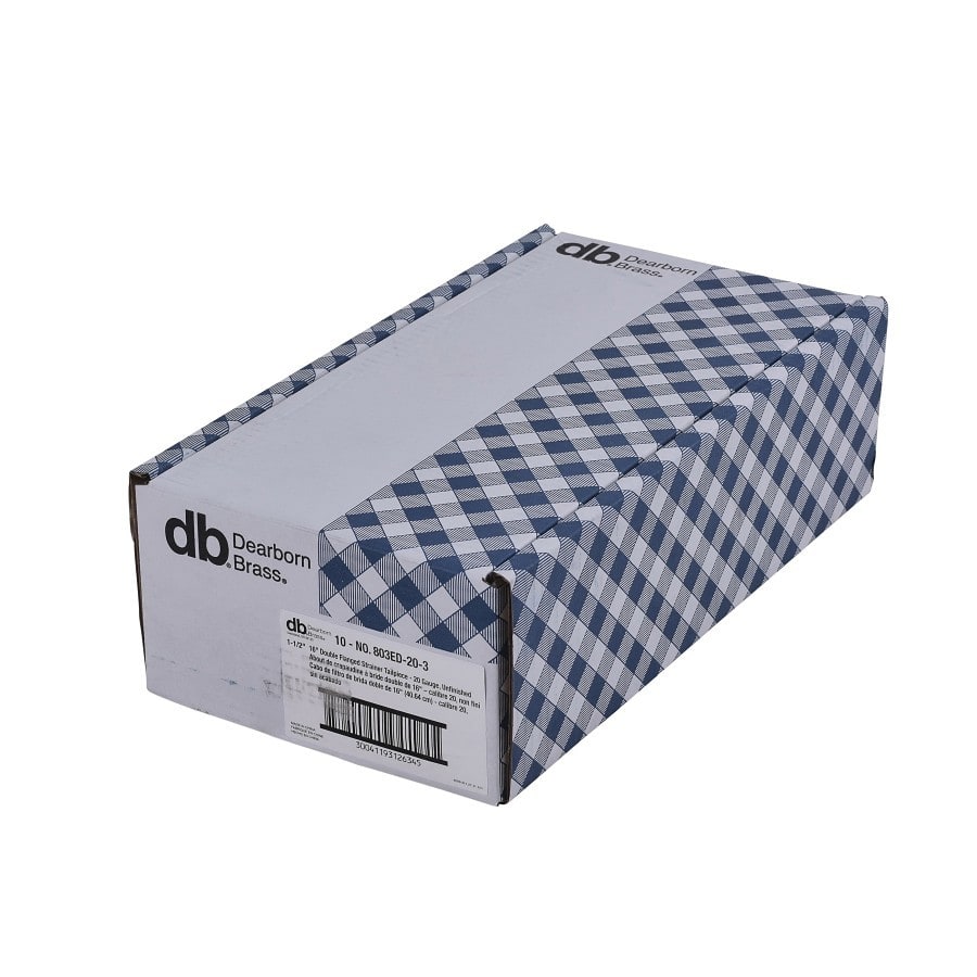 Tubular Tailpiece, 1-1/2 in, Flange, 20 ga, Brass, Rough Brass