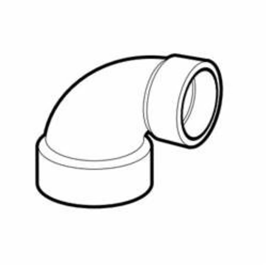 Closet Bend Elbow, 4 x 3 in, Hub, DWV, PVC