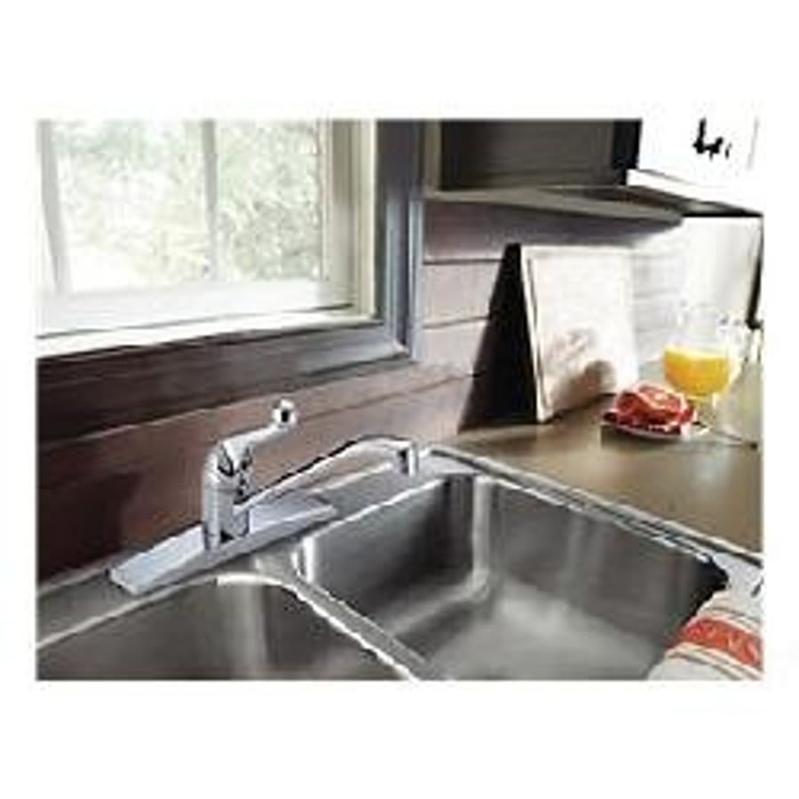 Classic Kitchen Faucet, Deck Mount, ADA, 1 Lever Handle, 3-Hole, Chrome