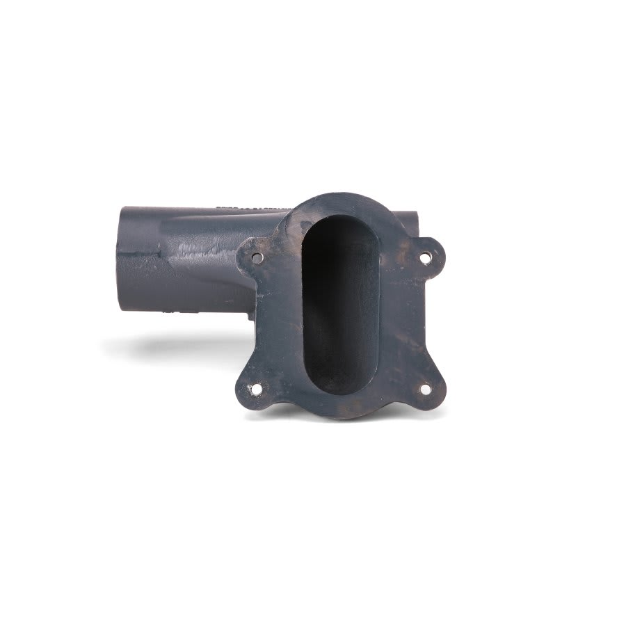 Horizontal Left Hand Closet Carrier Fitting, 4 in, 500 lb, Cast Iron