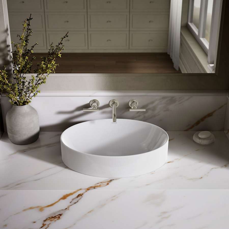 Vox 20" Vessel Vitreous China Bathroom Sink with Overflow