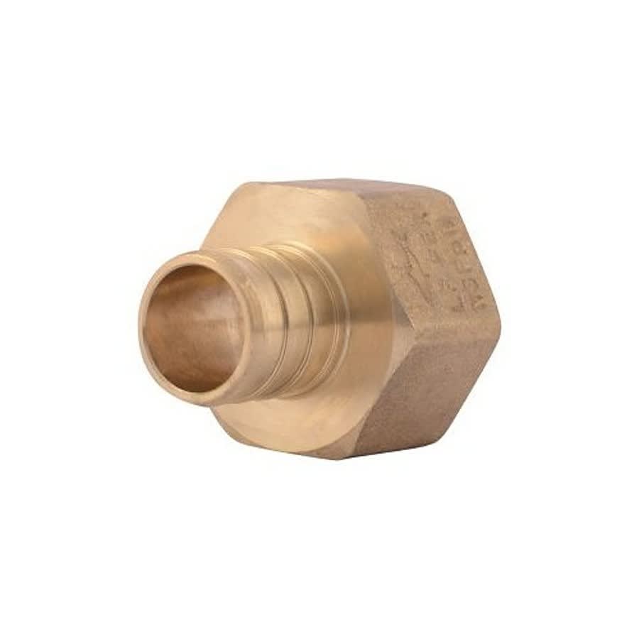 Female Adapter, 3/4 in, Crimp PEX x FNPT, Brass