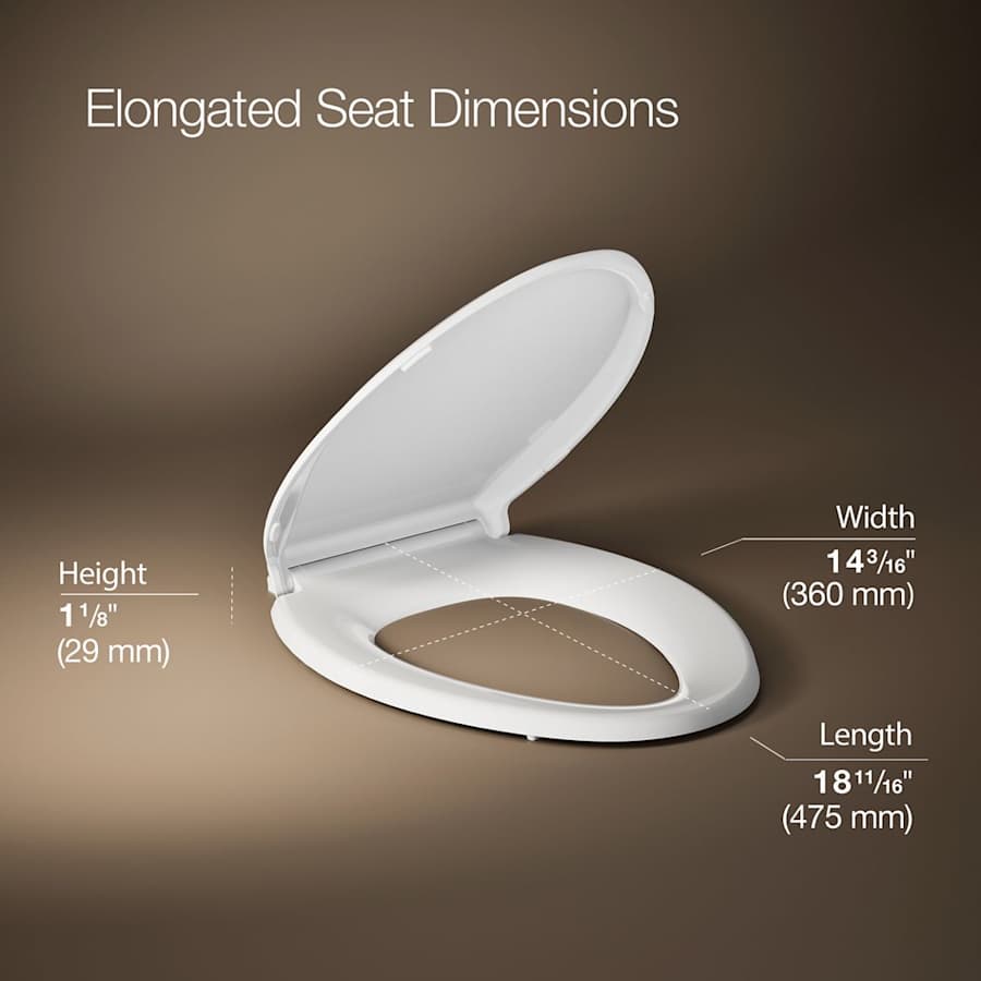 Cachet Elongated Closed Toilet Seat with Soft Close and Quick Attach