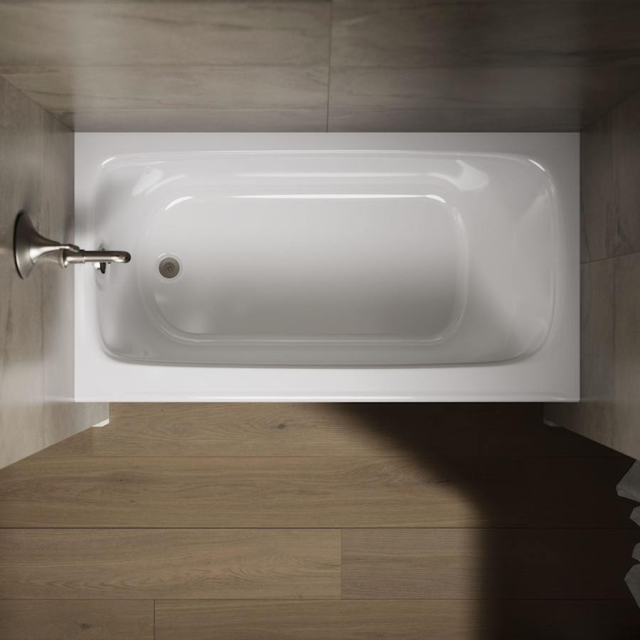 Bancroft Collection 60" Three Wall Alcove Soaking Bath Tub with Left Hand Drain