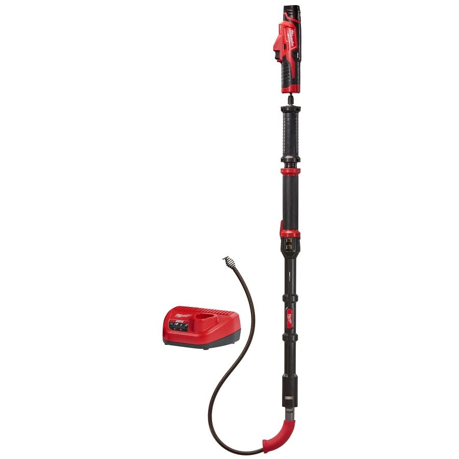 TRAPSNAKE™ M12™ Cordless Toilet Auger Kit, 1/2 in Dia x 6 ft L Cable, Rubber/Metal