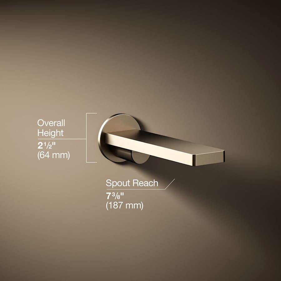 Composed 7-3/8" Tub Spout