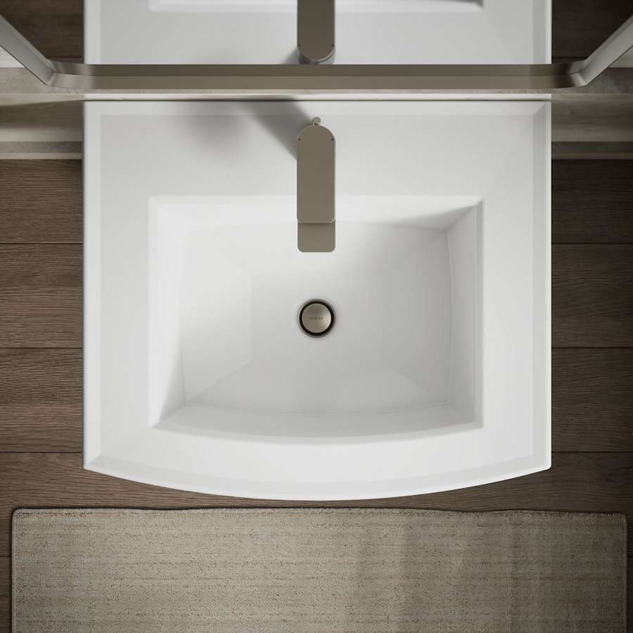 Archer 24" Pedestal Bathroom Sink with 1 Hole Drilled and Overflow