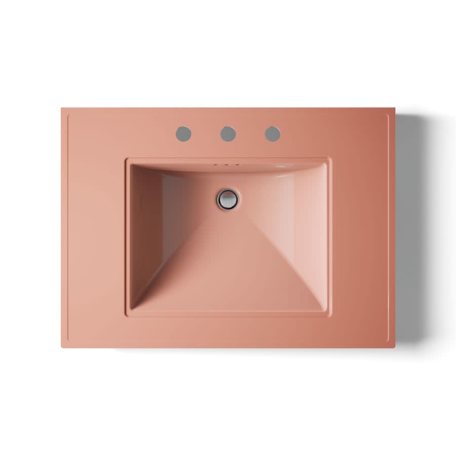 Memoirs Stately 30" Fireclay Pedestal Bathroom Sink with 3 Holes Drilled and Overflow