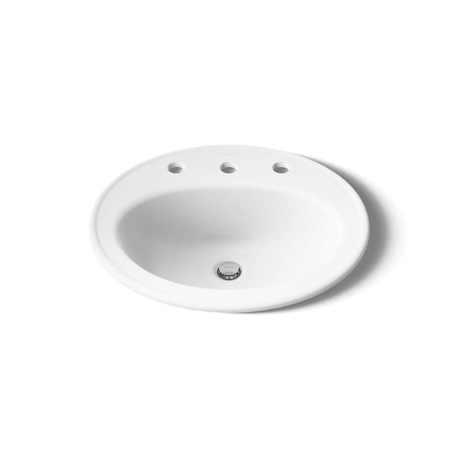 Pennington 16" Drop In Bathroom Sink with 3 Holes Drilled and Overflow