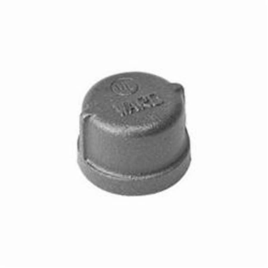 Cap, 3 in, FNPT, 150 lb, Malleable Iron, Galvanized, Domestic