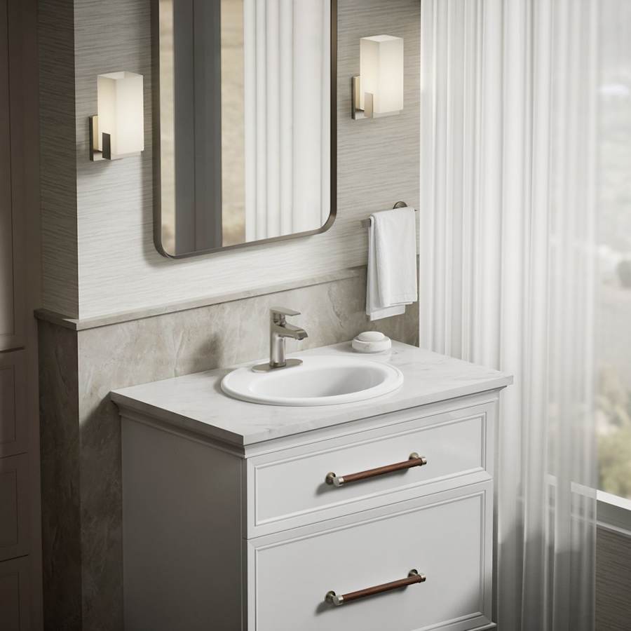 Pennington 20-1/4" Drop In Bathroom Sink with 3 Holes Drilled and Overflow