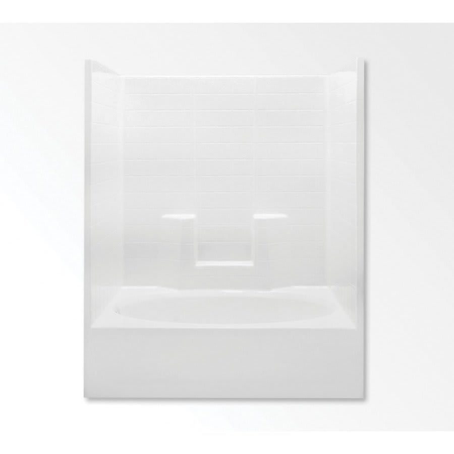 Everyday 1-Piece Tub & Shower, 72 x 60 in, Left Hand Drain, White
