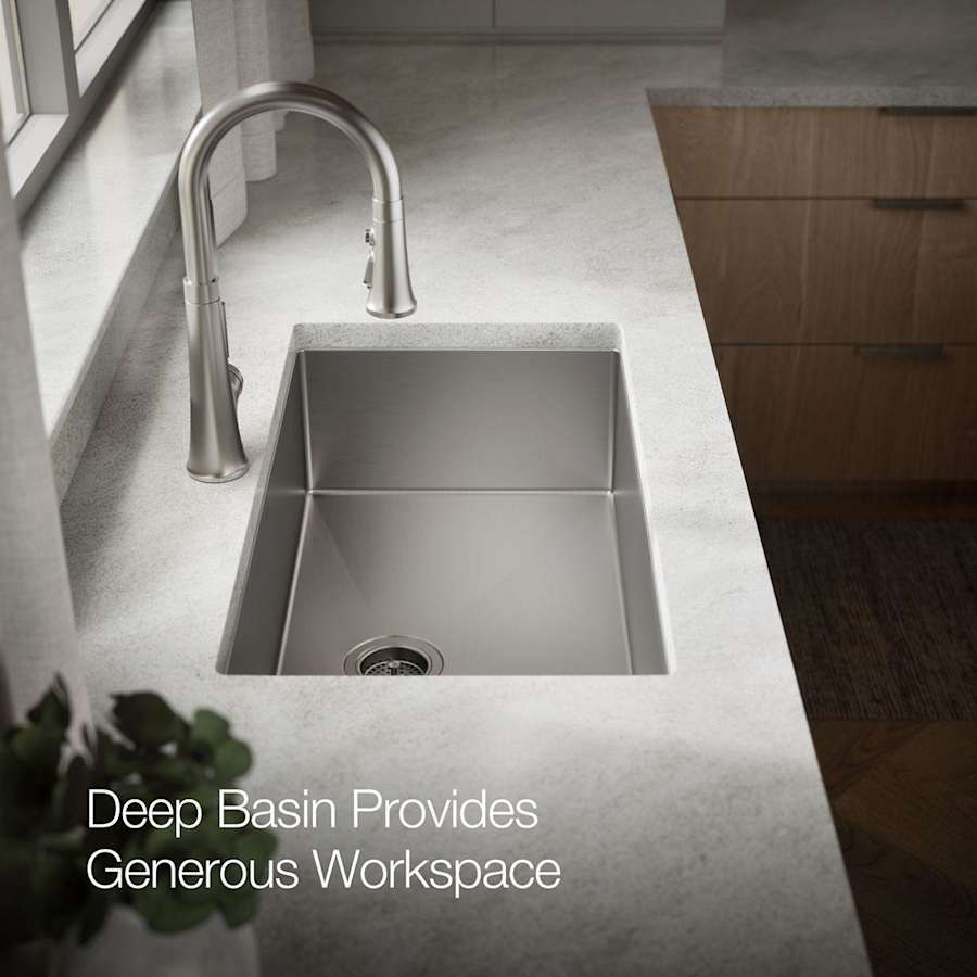 Strive 32" Single Basin Undermount 16-Gauge Stainless Steel Kitchen Sink with SilentShield