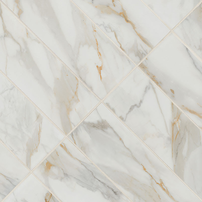 Calacatta Gold Matte Subway Tile