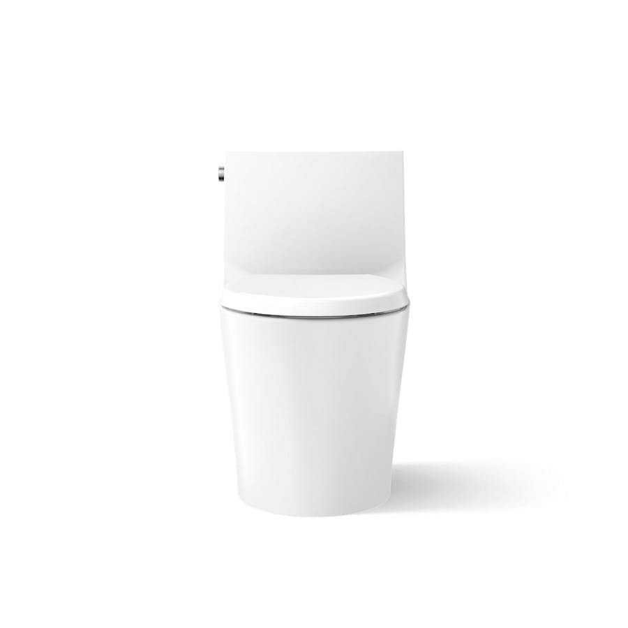 Veil One-piece Elongated Dual-Flush Toilet with Skirted Trapway