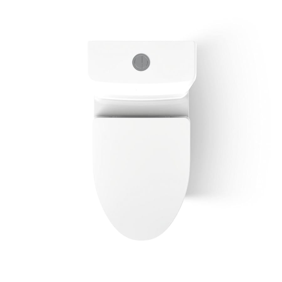 Reach 0.8 / 1.28 GPF Dual Flush One Piece Elongated Toilet with Actuator Flush - Seat Included