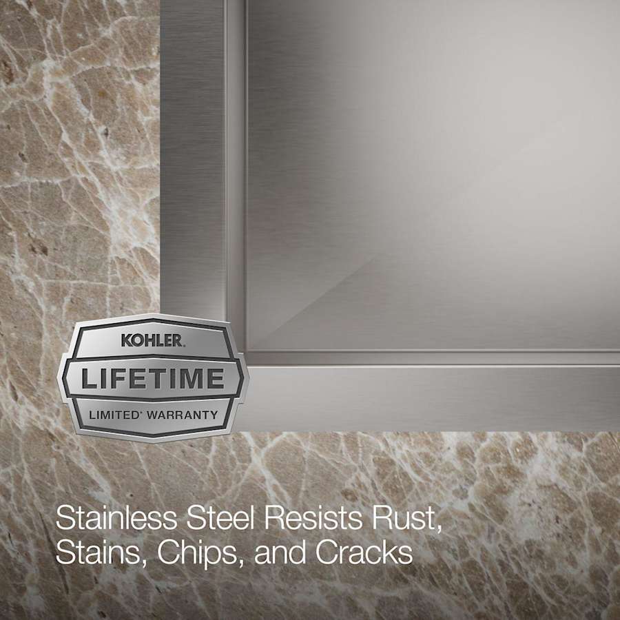 Vault 33" Single Basin Top-Mount/Under-Mount 18-Gauge Stainless Steel Kitchen Sink with SilentShield