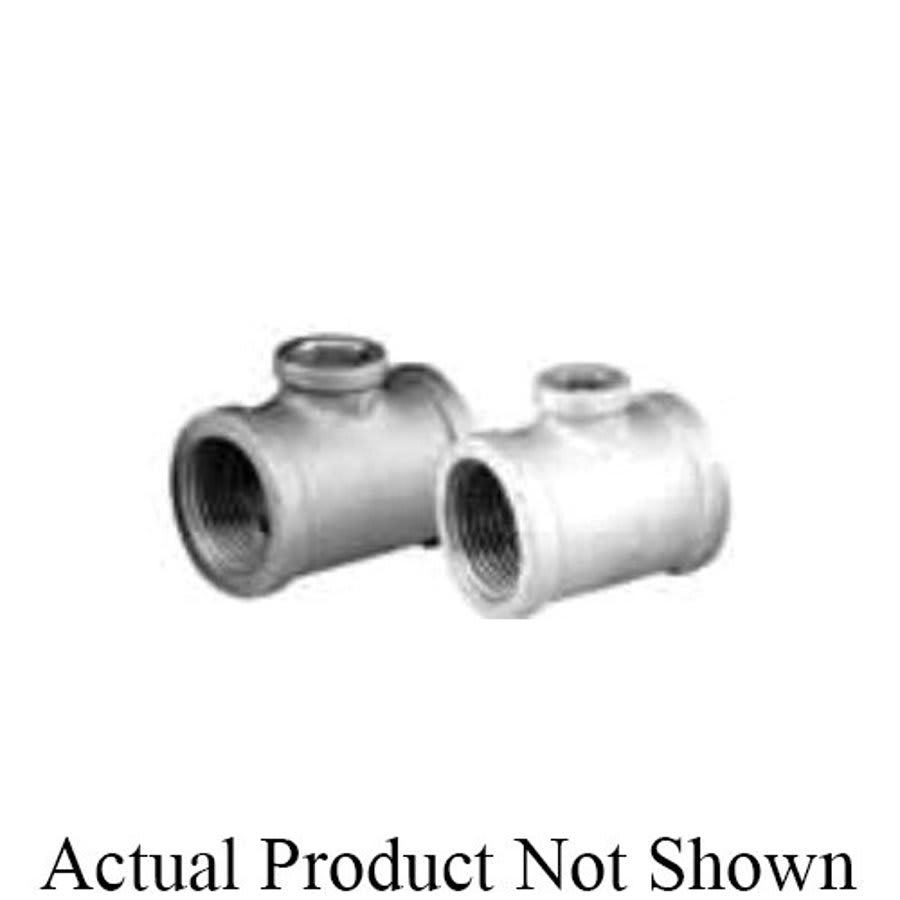 Tee, 1-1/2 x 3/4 x 3/4 in, FNPT, 150 lb, Malleable Iron, Galvanized